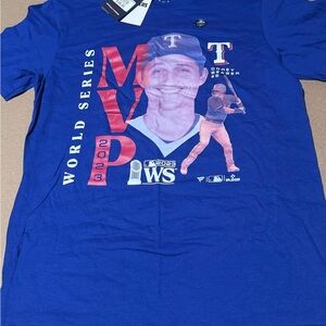 Men’s Texas World Series MVP T-Shirt Corey Seager NWT MLB